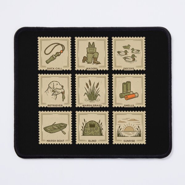 Item preview, Duck Hunting Gear Vintage Stamp Collection designed and sold by marry treasures.