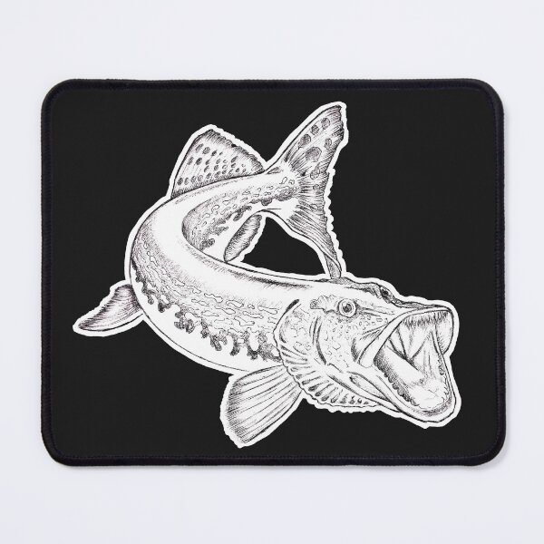 Item preview, Pike Fish | Vintage Fishing Graphic | Classic Fishing Design designed and sold by Half Mess.