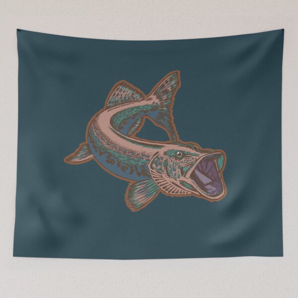 Item preview, Pike Fish | Vintage Fishing Graphic | Classic Fishing Design designed and sold by Half Mess.