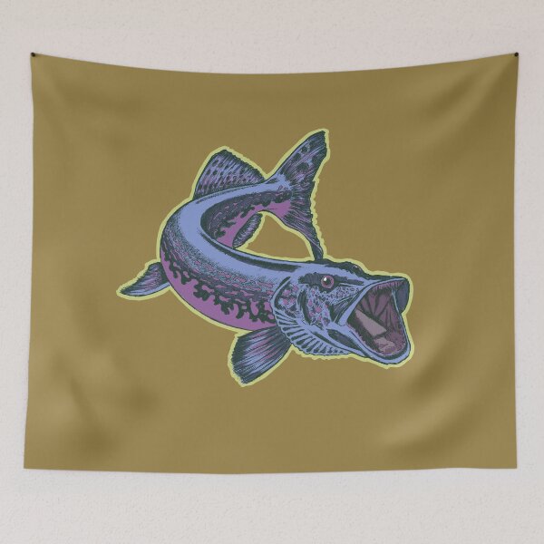 Item preview, Pike Fish | Vintage Fishing Graphic | Classic Fishing Design designed and sold by Half Mess.