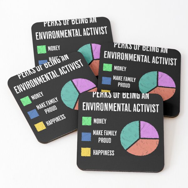 Item preview, Environmental Activist Perks Funny Pie Chart designed and sold by d247.