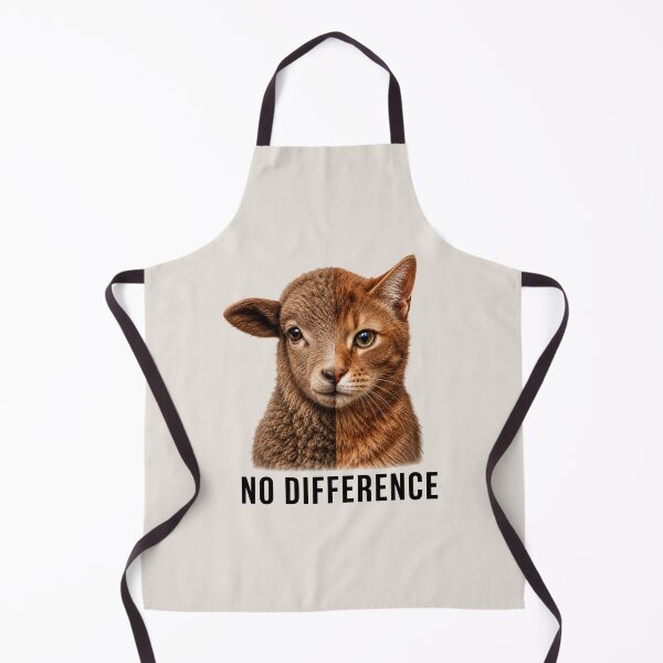 Item preview, No Difference Vegan Animal Welfare Lamb Cat Farm Animals Pets Animal Rights Go Vegan designed and sold by Annika Shurafa.