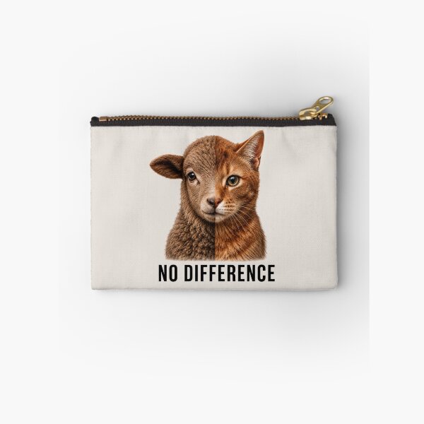 Item preview, No Difference Vegan Animal Welfare Lamb Cat Farm Animals Pets Animal Rights Go Vegan designed and sold by Annika Shurafa.