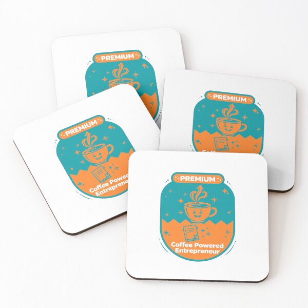 Item preview, Coffee Powered Entrepreneur - Premium Badge Funny Business Gift designed and sold by Htkester1.