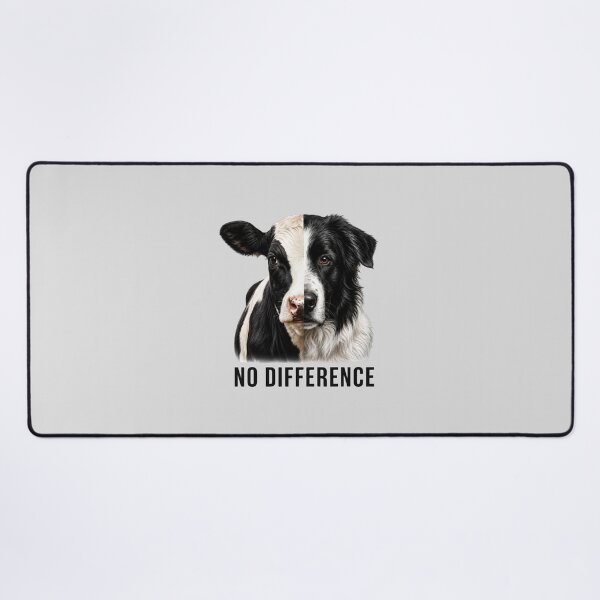 Item preview, No Difference Vegan Animal Welfare Cow Dog Farm Animals Pets Animal Rights Go Vegan designed and sold by Annika Shurafa.