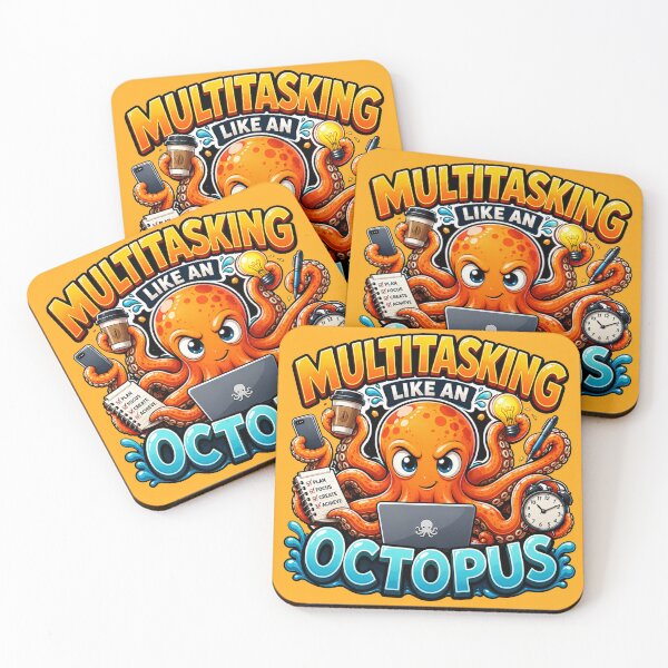 Item preview, Multitasking Like an Octopus designed and sold by PixoNest.