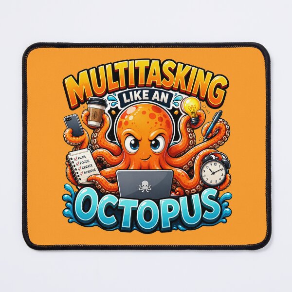 Item preview, Multitasking Like an Octopus designed and sold by PixoNest.