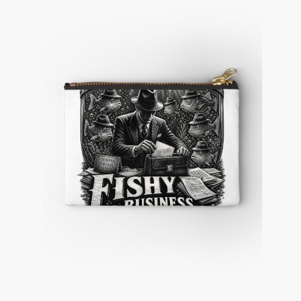 Item preview, Fishy Business - Retro Mobster Noir and Mafia Fish Funny Vector Design designed and sold by Nubian Style.