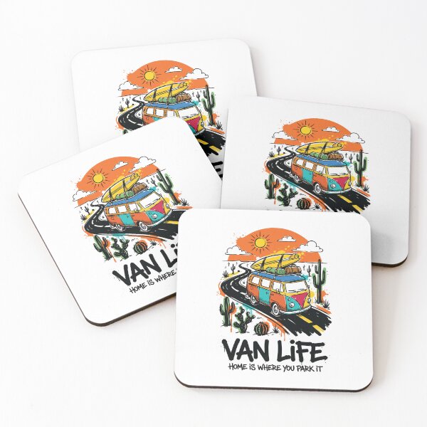 Item preview, Van Life Desert Road Trip Adventure Art designed and sold by Merch by Das Design Studio.