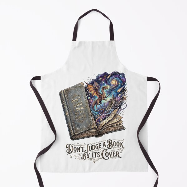 Item preview, Don't Judge a Book By Its Cover - Fantasy Magic Dragon and Galaxy Book Vector Design designed and sold by Nubian Style.