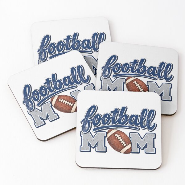 Item preview, Football Mom Distressed Blue And Silver Vintage designed and sold by DYALEEZ-XCR.