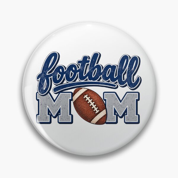 Item preview, Football Mom Distressed Blue And Silver Vintage designed and sold by DYALEEZ-XCR.