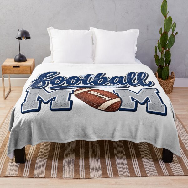 Item preview, Football Mom Distressed Blue And Silver Vintage designed and sold by DYALEEZ-XCR.