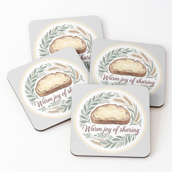 Item preview, Warm Joy of Sharing Bread Wreath Badge designed and sold by hattie's.