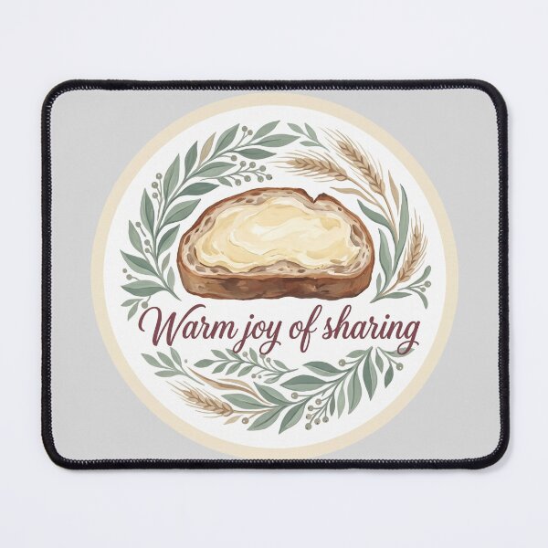 Item preview, Warm Joy of Sharing Bread Wreath Badge designed and sold by hattie's.