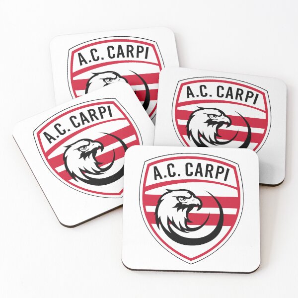 Item preview, A.C. Carpi Logo - Red White Shield with Eagle, Italy Football Club designed and sold by Frank  O. Chan.