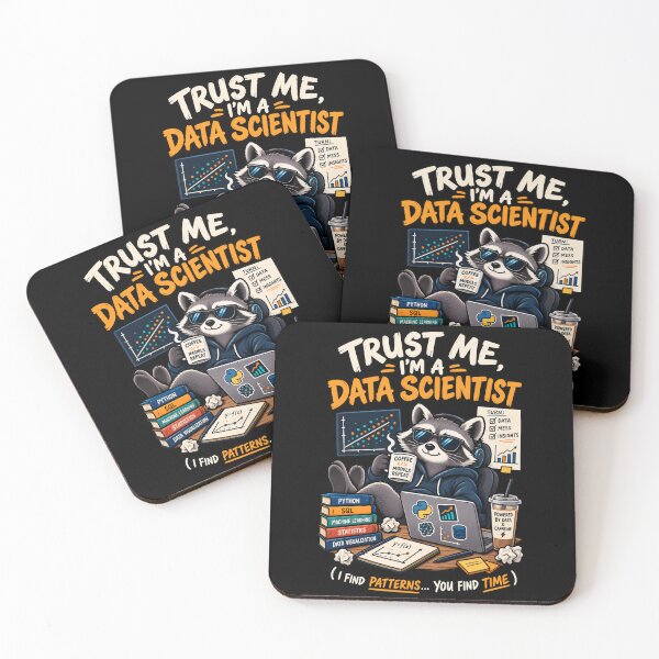 Item preview, Trust Me I'm a Data Scientist Raccoon – Funny Data Analytics  designed and sold by SidTastic .