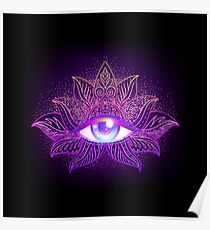 Psytrance Eye Trippy Poster