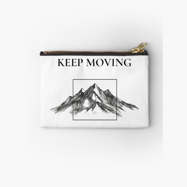 Item preview, Keep Moving - Minimalist Black Mountain Motivational Quote designed and sold by emiliacreations.
