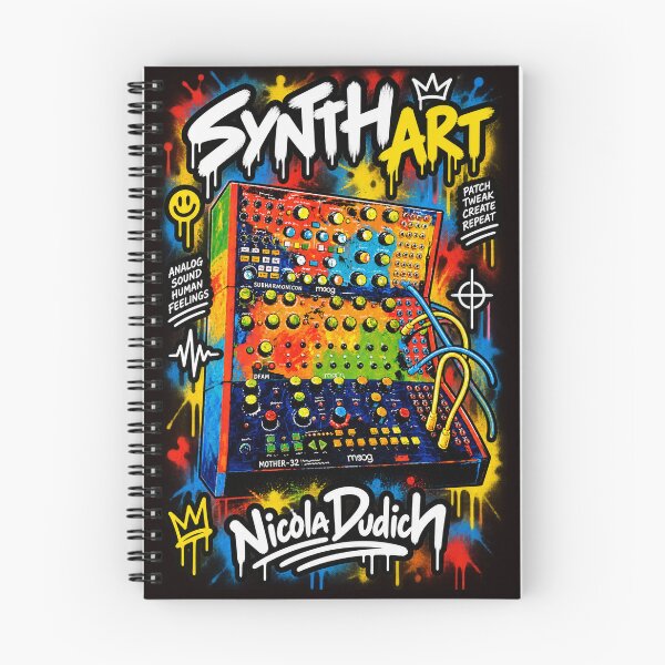 Item preview, Synth Art – Colorful Analog Synthesizer Graffiti designed and sold by NicolaDudich.