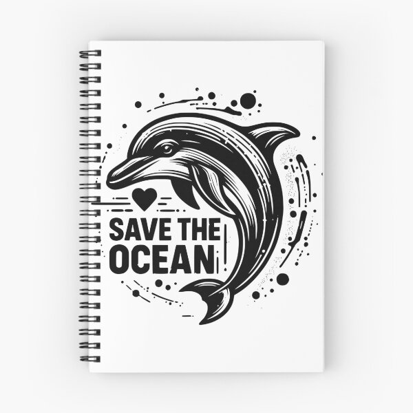 Item preview, Save the ocean dolphin scene classic t-shirt designed and sold by Knowvhere.