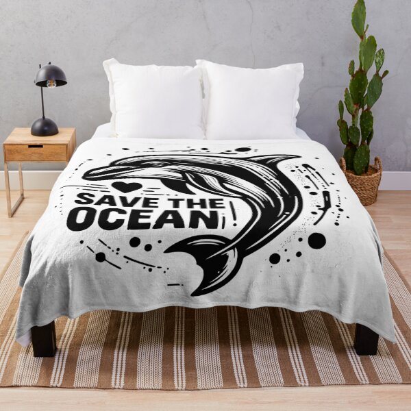 Item preview, Save the ocean dolphin scene classic t-shirt designed and sold by Knowvhere.