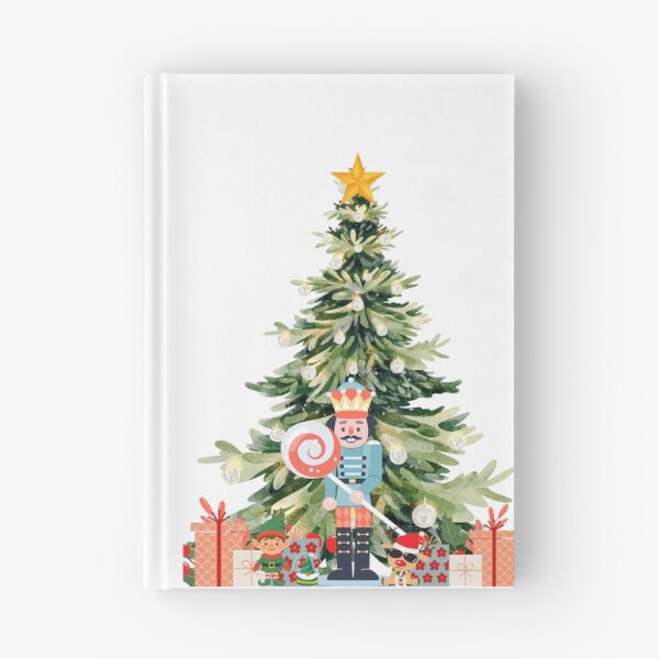 Item preview, Festive Nutcracker, Elf, and Dog by a Decorated Christmas Tree with Gifts designed and sold by VibranPalette.