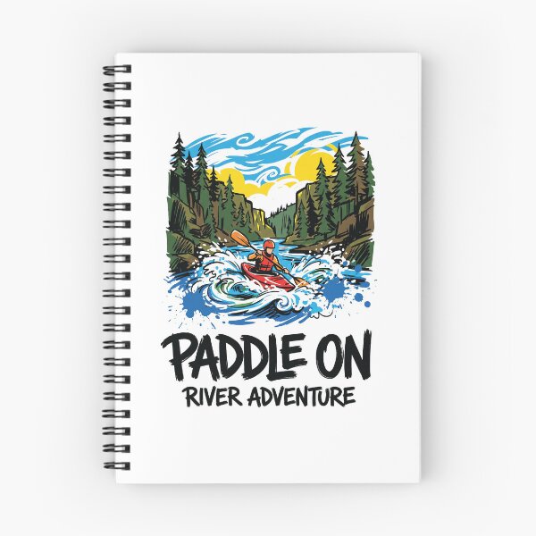 Item preview, Kayaking River Rapids Adventure Art Print designed and sold by Merch by Das Design Studio.