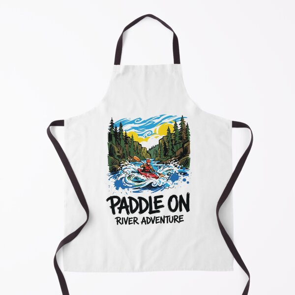 Item preview, Kayaking River Rapids Adventure Art Print designed and sold by Merch by Das Design Studio.