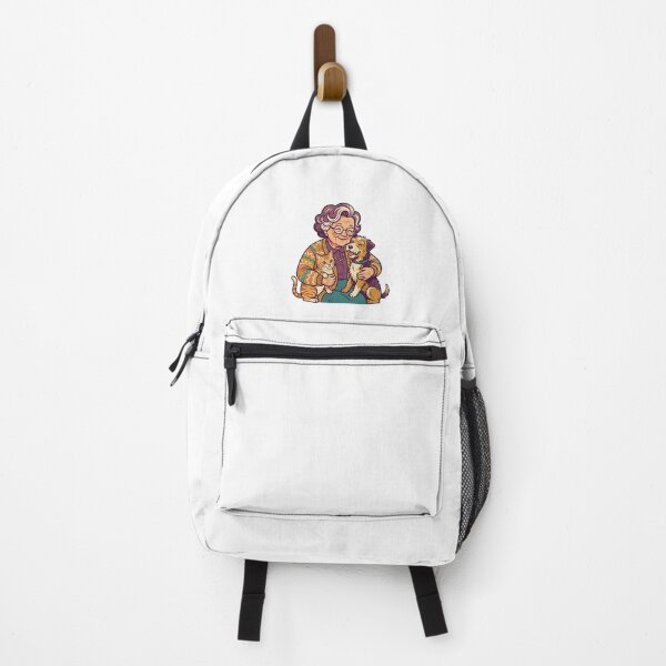 Item preview, Vintage Love: Elderly Woman with Dog and Cat designed and sold by FootprintofLove.