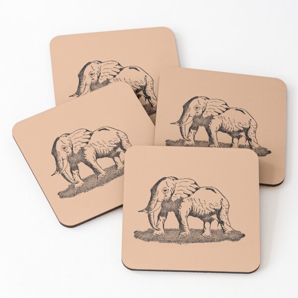 Item preview, Elephant | Vintage Nature Graphic | Retro Wildlife Illustration designed and sold by Half Mess.