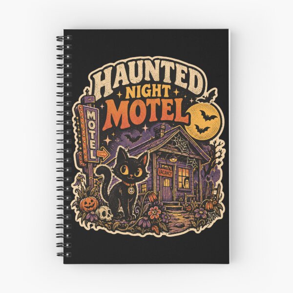 Item preview, Haunted Night Cat Motel designed and sold by The Wicked Herbarium.