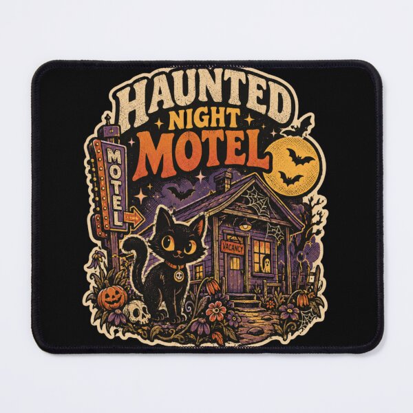 Item preview, Haunted Night Cat Motel designed and sold by The Wicked Herbarium.