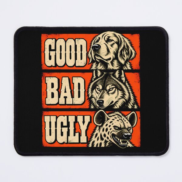 Item preview, Good Bad Ugly - Funny Dog Western Movie Parody designed and sold by RetroOddity.