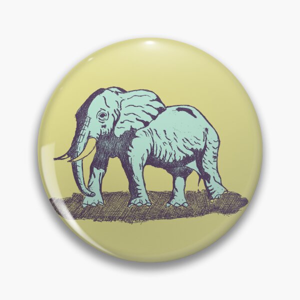 Item preview, Elephant | Vintage Nature Graphic | Retro Wildlife Illustration designed and sold by Half Mess.