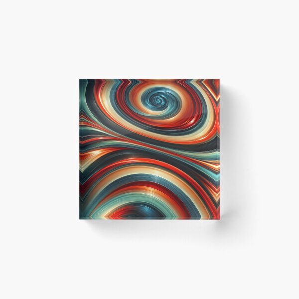 Item preview, Fiery Teal Vortex designed and sold by Kimberly Palmer.
