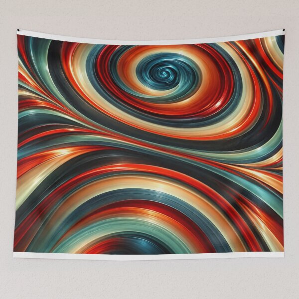 Item preview, Fiery Teal Vortex designed and sold by Kimberly Palmer.