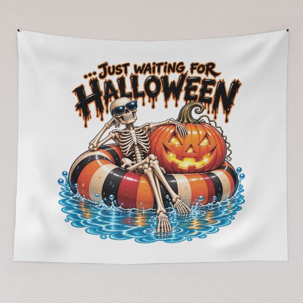 Item preview, Skeleton Just Waiting for Halloween designed and sold by Arlinda's Flavour.