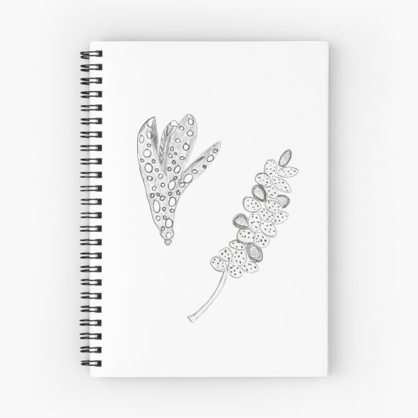 Item preview, Textured Botanical Pods and Leaves — 100% Hand-Drawn Pencil Art, No AI — just paper and time. designed and sold by Liberarteprint.