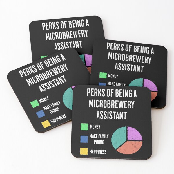 Item preview, Funny Microbrewery Assistant Perks Pie Chart designed and sold by d247.