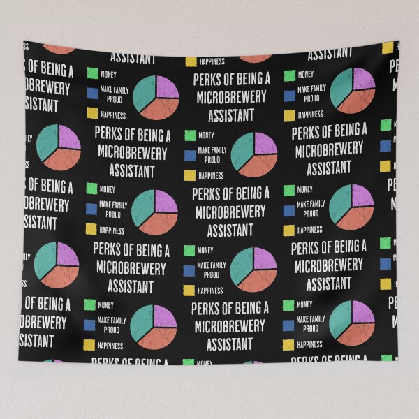 Item preview, Funny Microbrewery Assistant Perks Pie Chart designed and sold by d247.