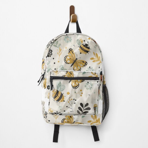 Item preview, Cute Spring Insects Seamless Pattern Vector Design - Butterflies, Bees, and Ladybugs Fabric Print designed and sold by Nubian Style.