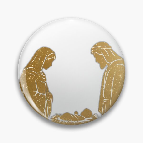 Item preview, Nativity Gold Shirt – Elegant Christmas Holiday Tee designed and sold by KERK Art and Design.