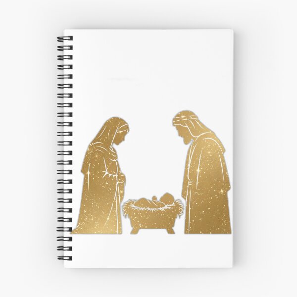 Item preview, Nativity Gold Shirt – Elegant Christmas Holiday Tee designed and sold by KERK Art and Design.