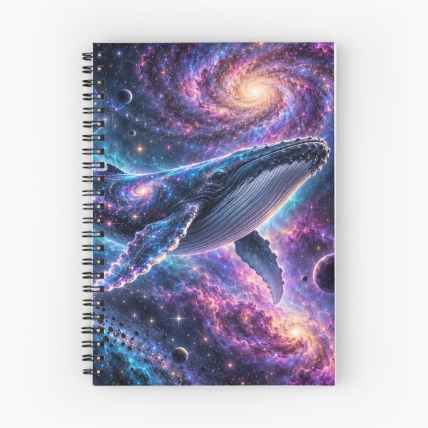 Item preview, Galaxy Whale Neon Dreamscape Art designed and sold by Inkworksbyshery.