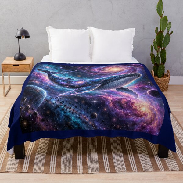 Item preview, Galaxy Whale Neon Dreamscape Art designed and sold by Inkworksbyshery.