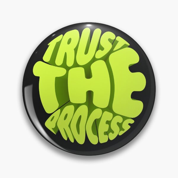 Item preview, Trust The Process Typography Poster | Bold 3D Lettering Design designed and sold by DesignByUmza.