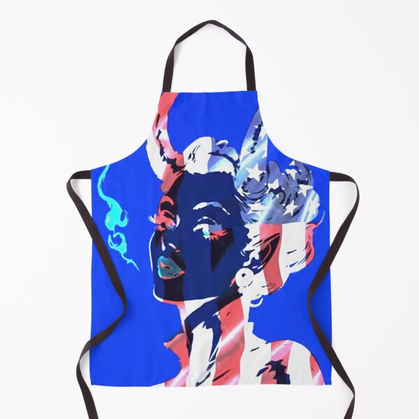 Item preview, American Flag Devil Horns Woman Pop Art designed and sold by Psilly Guse.