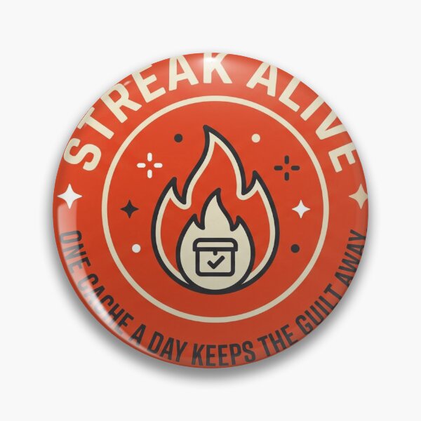 Item preview, Geocaching Streak Alive Flame Badge Sticker designed and sold by mnkyride.