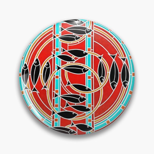 Item preview, Fishy-Go-Round (dark) designed and sold by Lazykatz.